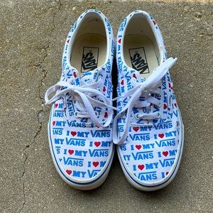 I “heart” my vans size 7 women’s shoes